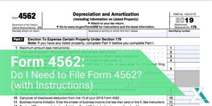 Does Form 4562 need to be filed?