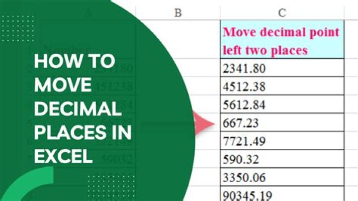 How do I enable decimal places in Excel?