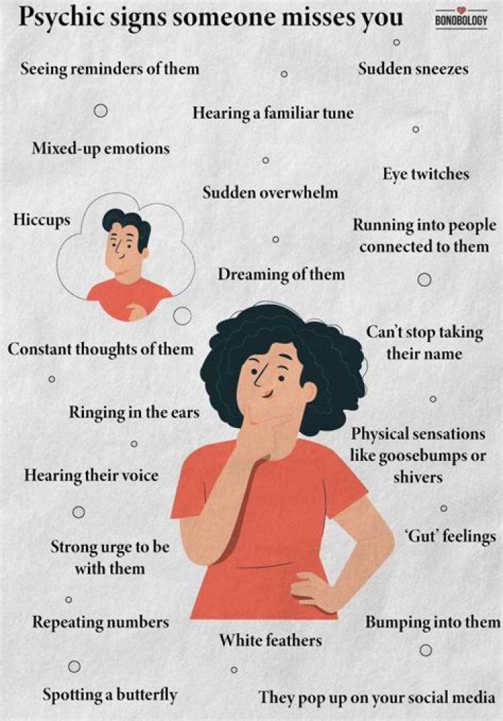How do you know if someone misses you telepathically?