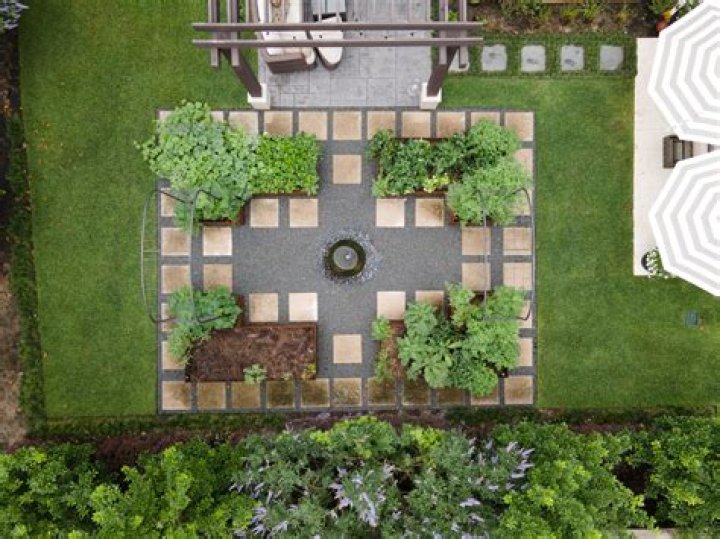 How do you layout a potager garden?