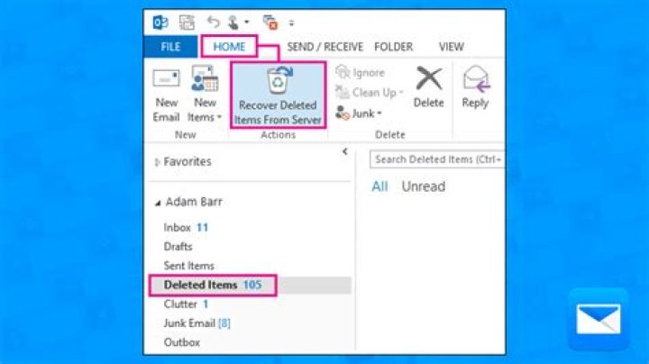 How do you retrieve a deleted email?