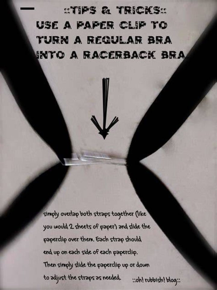 How do you turn a regular bra into a racerback?