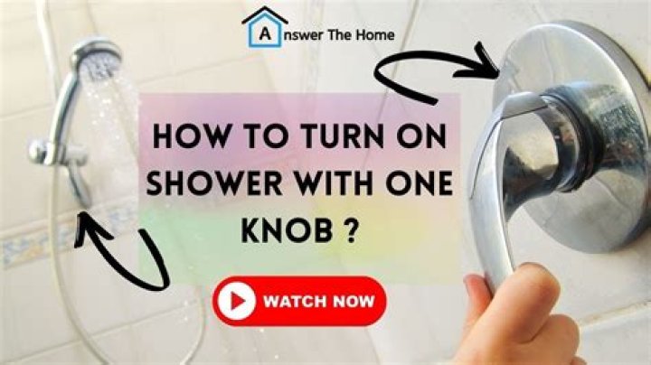 How do you turn on a shower?