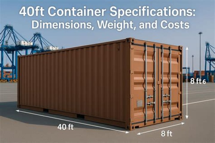 How much does an empty 40ft container cost?