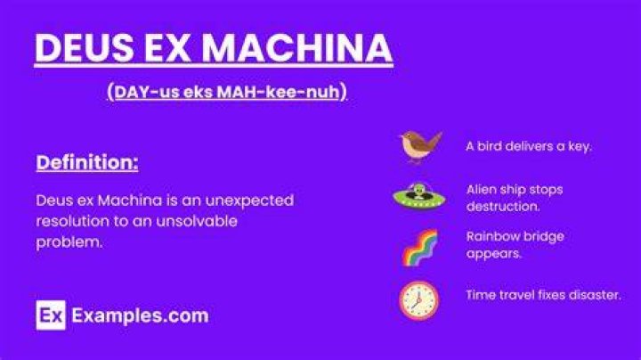 What does Deus Ex Machina literally mean?