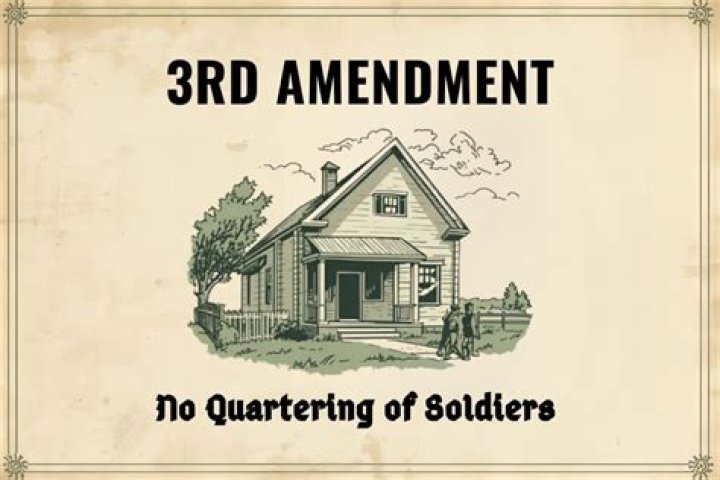 What does the Third Amendment mean in kid words?