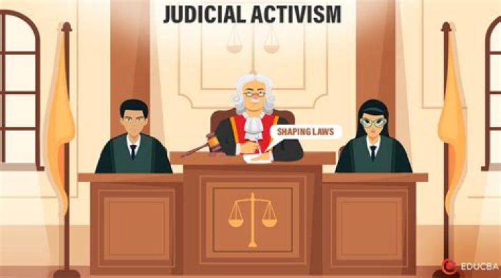 What example do I use in explaining judicial activism?