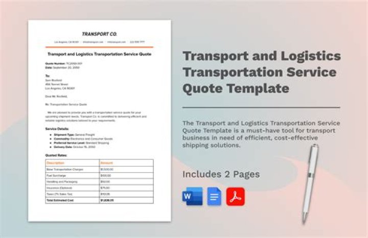 What is logistics quote?