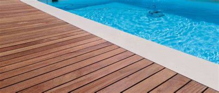 What is used to texture pool deck?