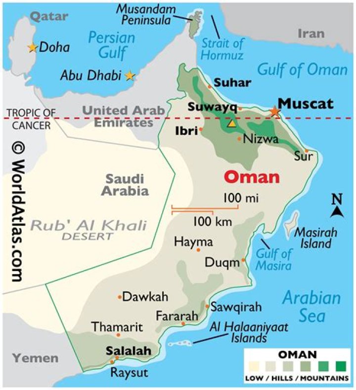 Where is Oman located?